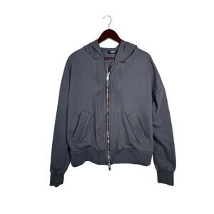 Favela Unisex Zip-up Hoodie Size M Charcoal Gray German Streetwear Hip